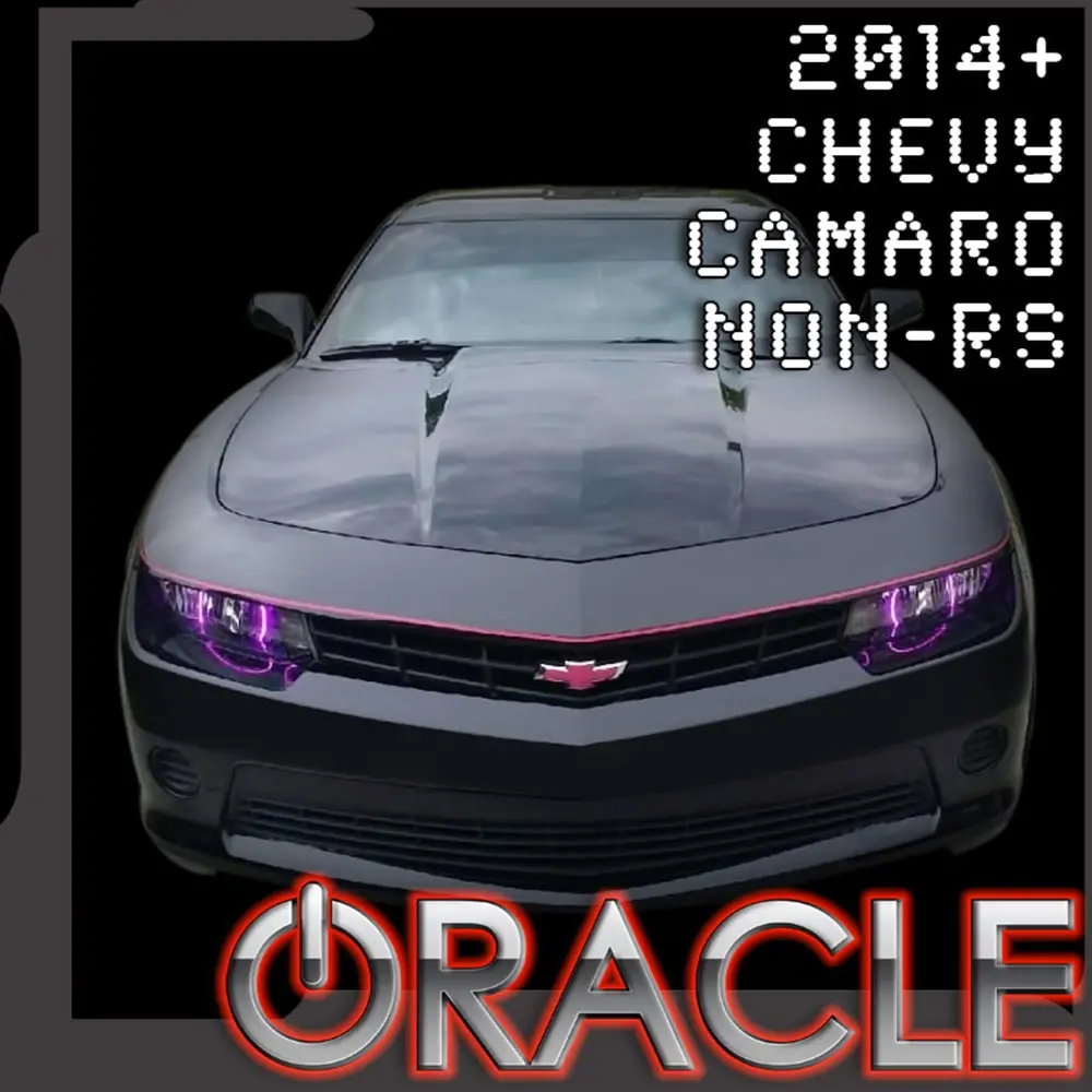 Camaro Halo Headlight Kit Round : Single Color For 2014-2015 1
