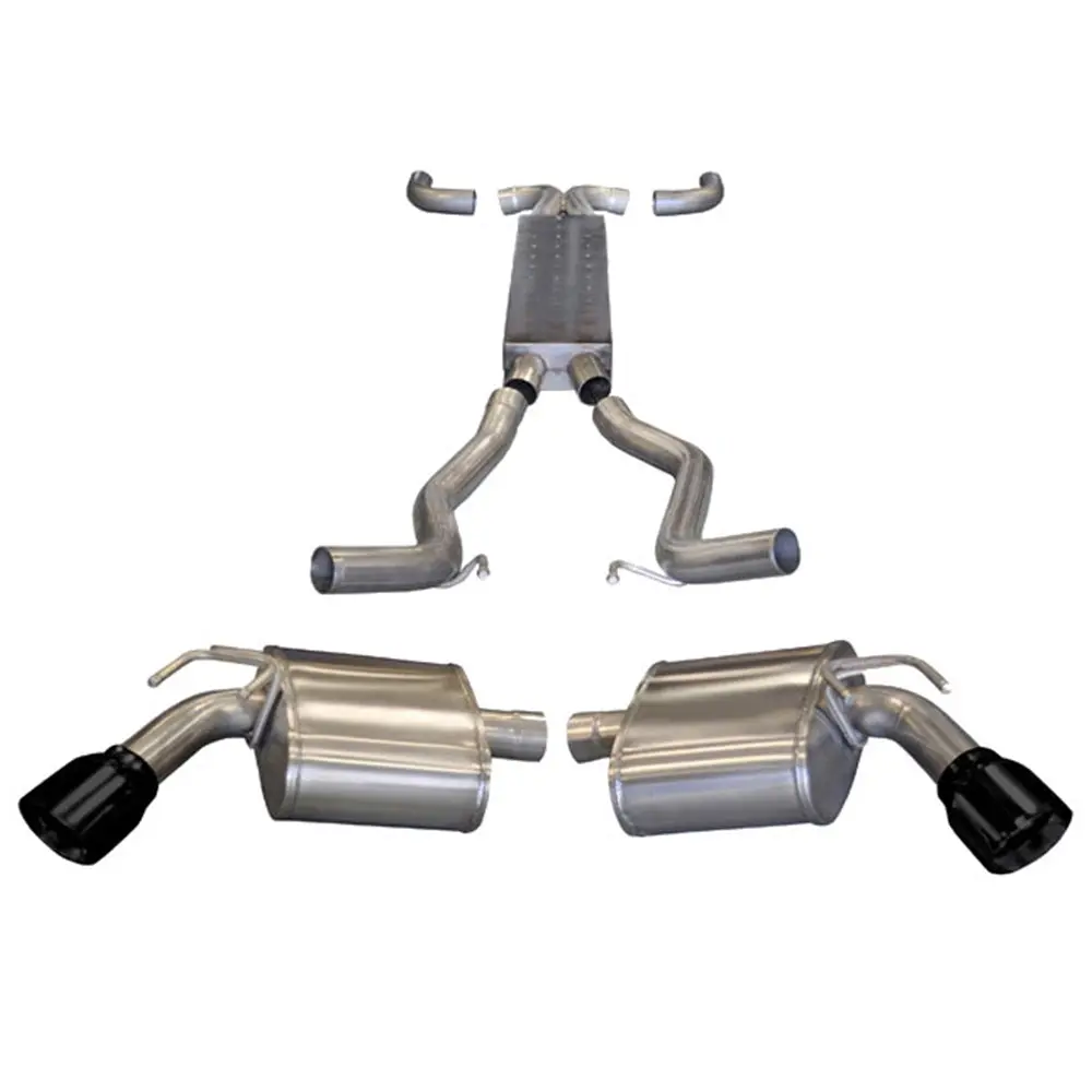 2011-2013 Camaro Exhaust - Corsa 6.2L V8 Ss With Dual 4.00" Black Pro-Tips - Auto Trans Convertible 1
