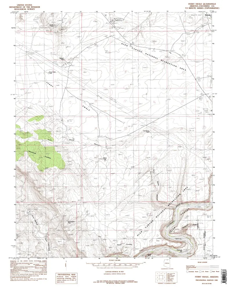 Ferry Swale, Arizona [Map] United States Geological Survey 1