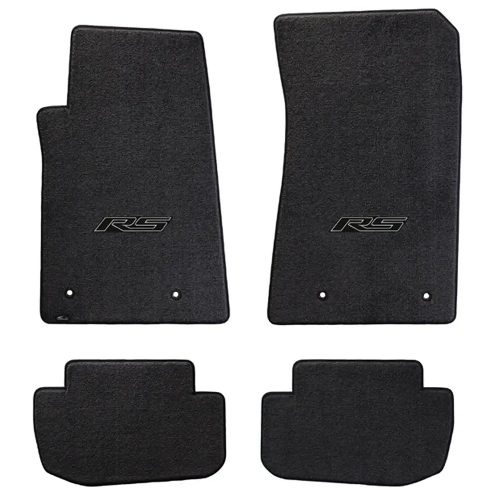 Camaro Rs Floor Mats 4 Pc. Set (Black Logo) 1