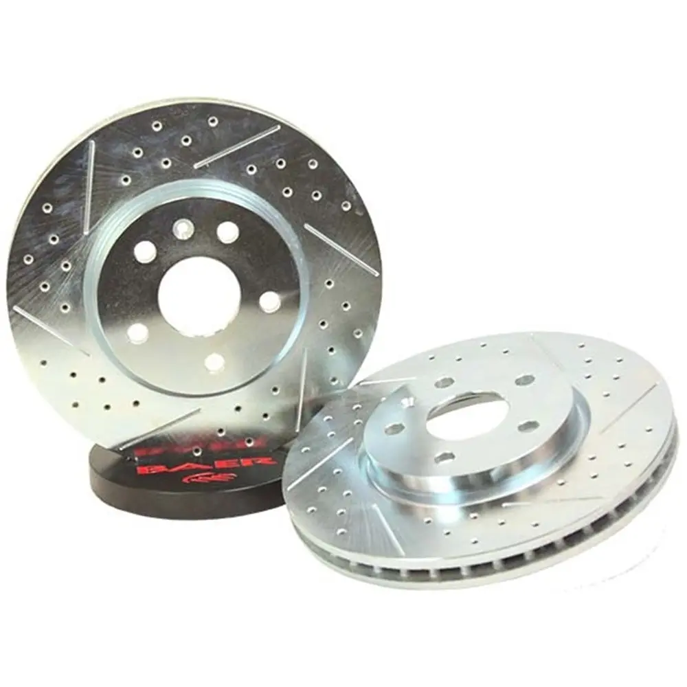 Camaro Front Sport Rotors -Drilled-Slotted 1