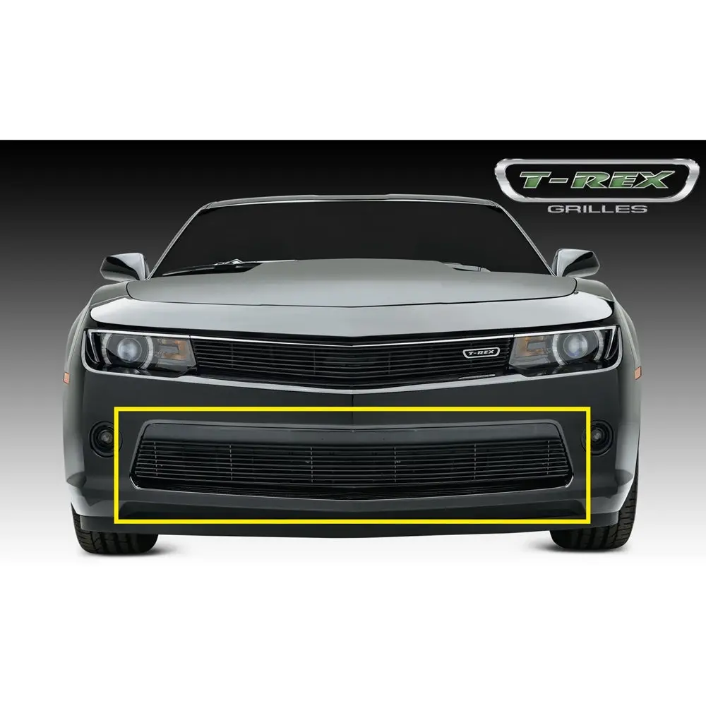 2014-2015 Camaro T-Rex® - Phantom Black Powder Coated Billet Overlay Bumper Grille 1