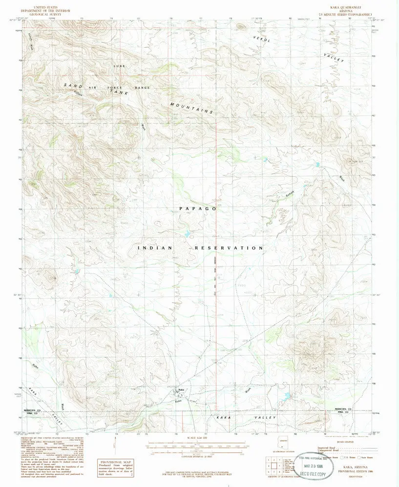 Kaka, Arizona [Map] United Stated Geological Survey 1