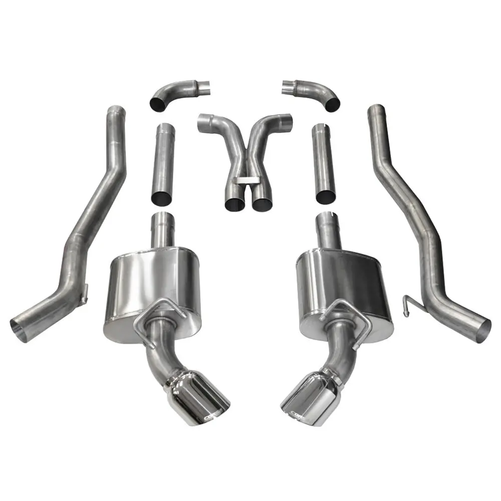 Camaro Ss Xtreme 3.0" Cat Back Exhaust W- X-Pipe - Polished Pro Series Tips 1