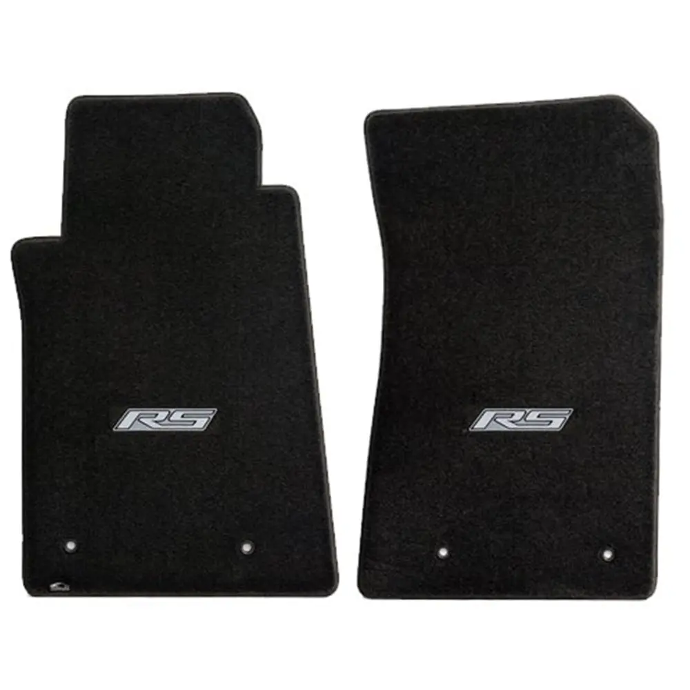 Camaro Rs Floor Mats 2 Pc. Set (Silver Logo) 1