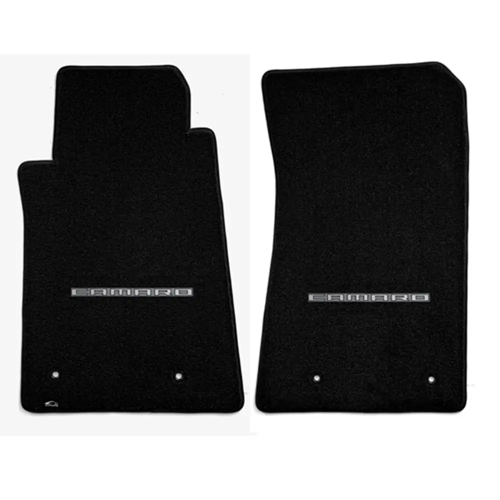 Camaro Floor Mats 2 Pc. Set (Silver Lettering) 1