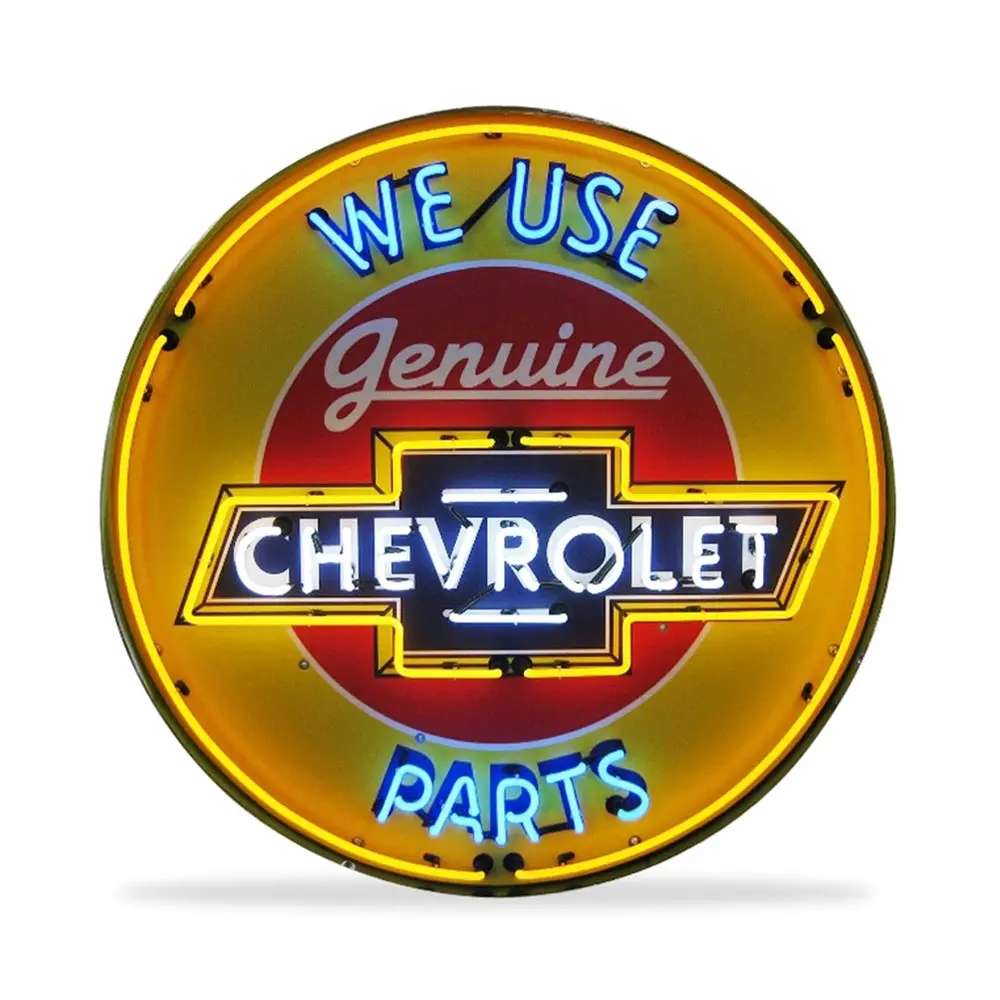 Chevrolet 36 Inch Neon Sign In Metal Can 1