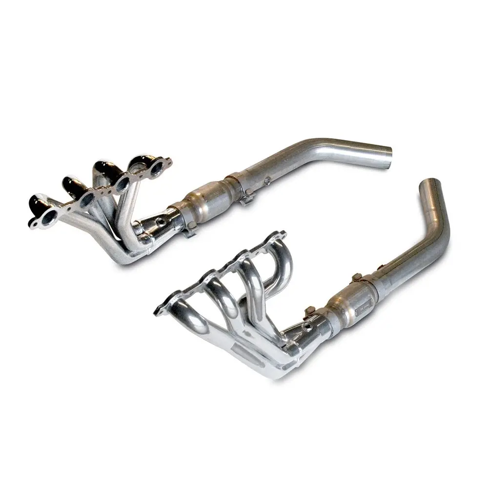 2010-2015 Camaro V8 Coupe Header Package - 1-3-4" Long Tube Header With High-Flow Cats 1