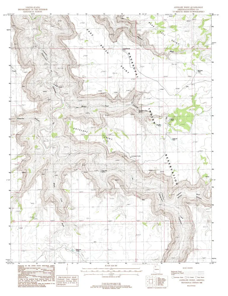 Antelope Point, Arizona 7.5' [Map] United Stated Geological Survey 1