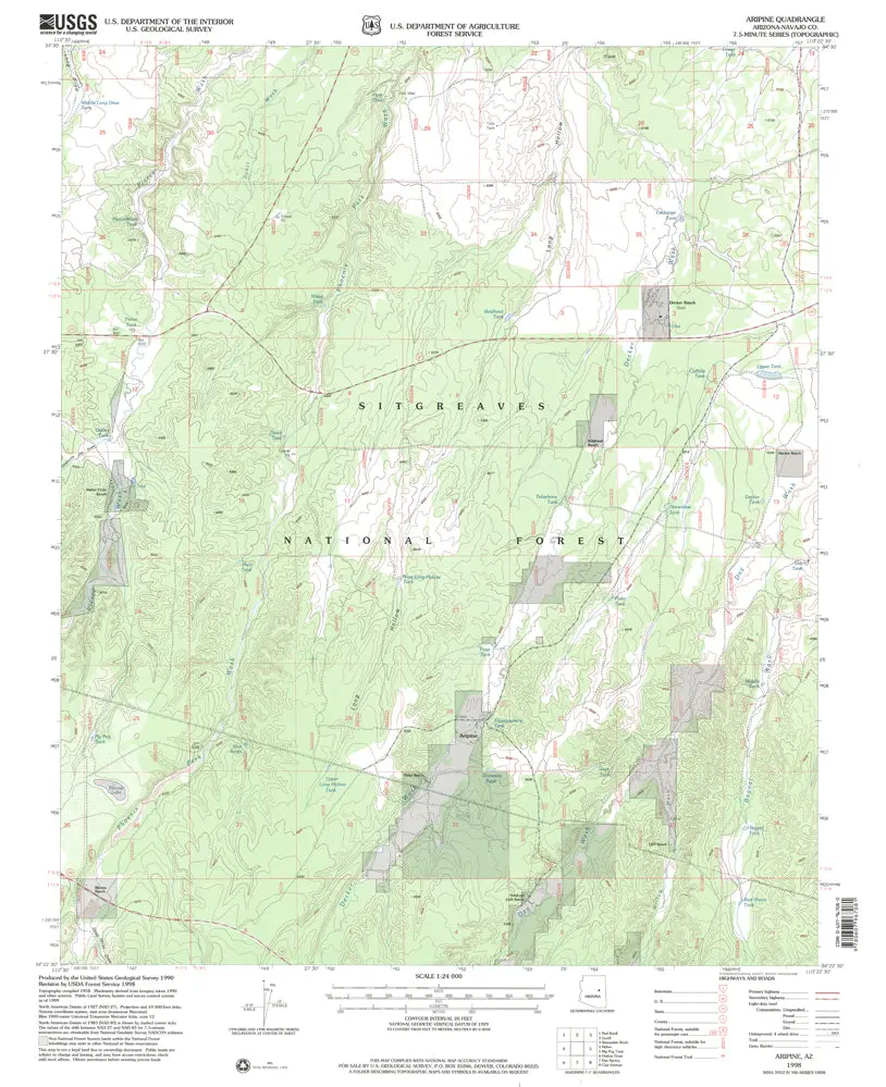 Aripine, Azê7.5' 1998 [Map] United States Geological Survey 1