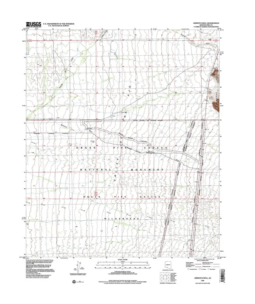 Armenta Well, Arizona 7.5' [Map] United Stated Geological Survey 1