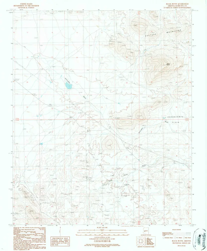 Black Butte, Arizona [Map] United Stated Geological Survey 1
