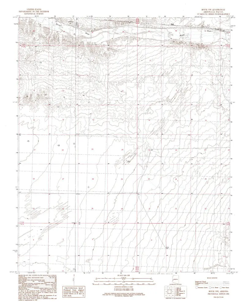 Bouse Nw, Arizona 7.5' [Map] United Stated Geological Survey 1