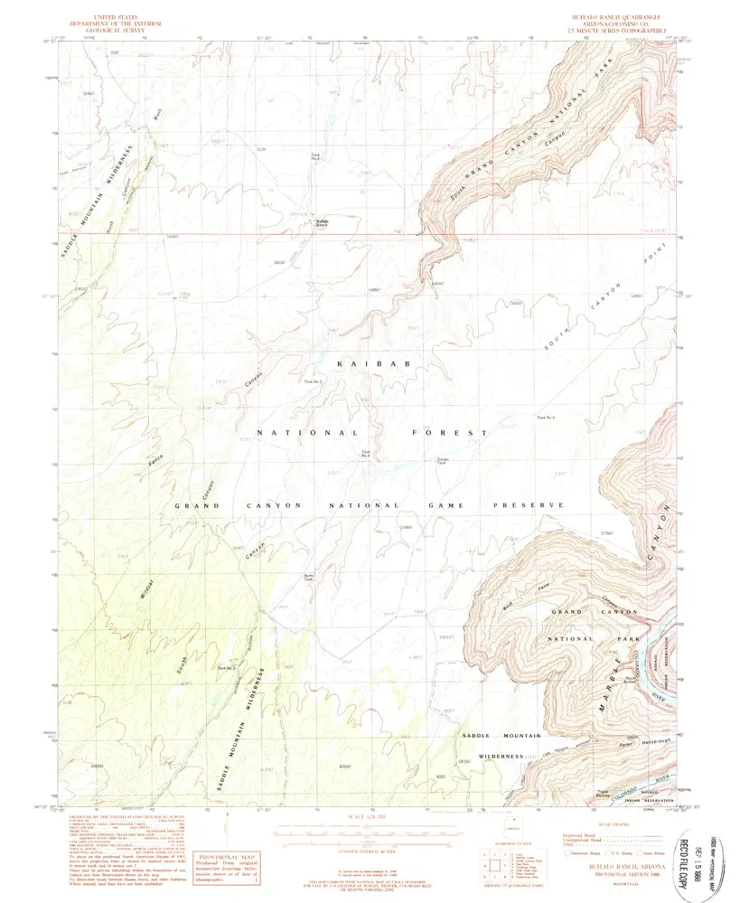 Buffalo Ranch, Azê7.5' Pe 1988 [Map] United States Geological Survey 1