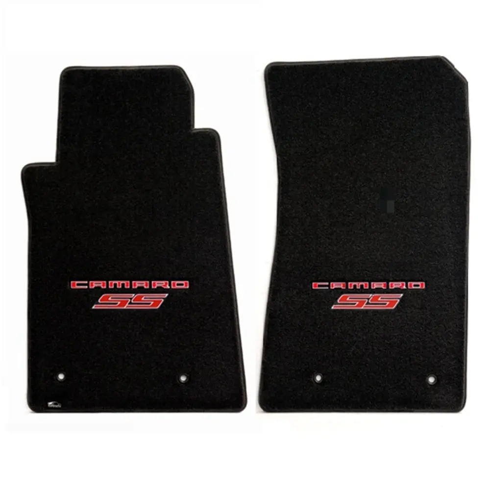 Camaro Ss Floor Mats 2 Pc. Set (Red Lettering & Ss Logo) 1