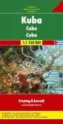 Cuba (English, French, Italian And German Edition) [Map] Freytag & Berndt 1