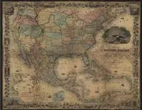 Map Of The United States Of America, The British Provinces, Mexico, The West Indies And Central America With Part Of New Grenada And Venezuela (Gloss Laminated) [Map] United States Geological Survey And J.H. Colton And Company 1