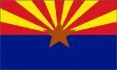 12" X 18" Ruff-Knit Nylon Arizona (U.S.) Flag Double Sided 1