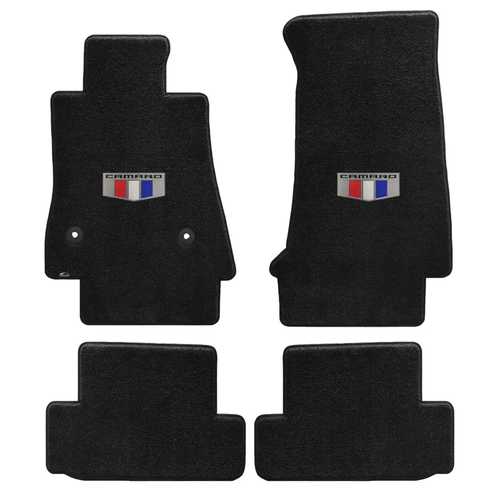 2016+ Camaro Floor Mats 4 Pc. Set (Camaro Shield) 1
