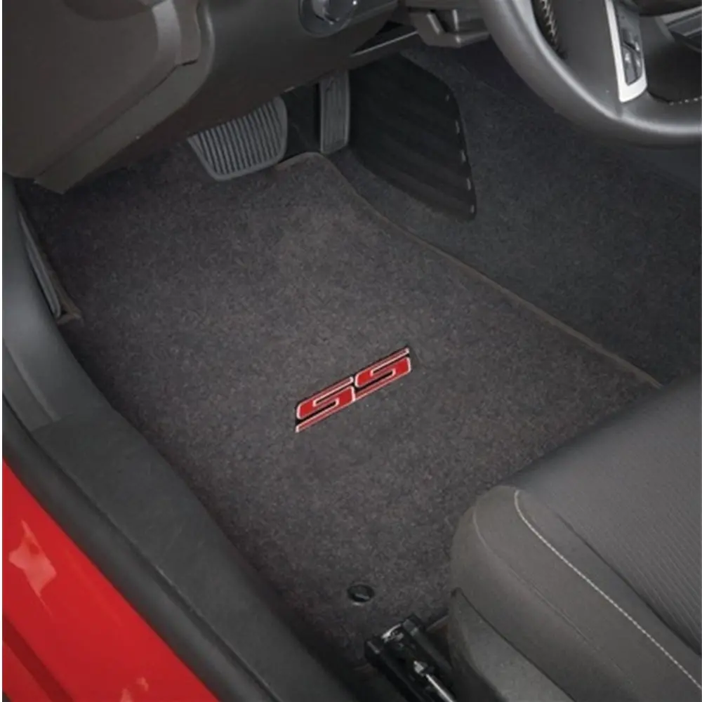2016+ Camaro Floor Mats 4 Pc. Set (Red Ss Logo) 1
