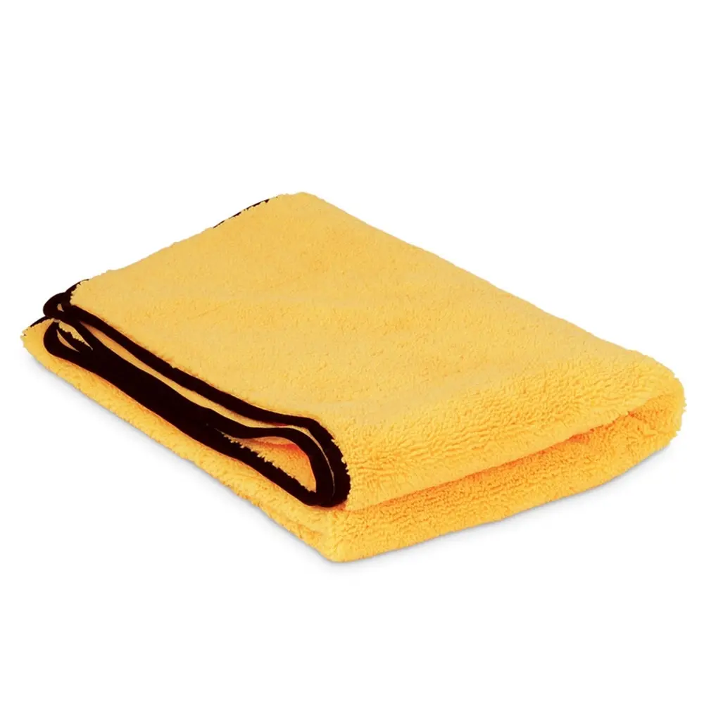 Professional Grade Premium Microfiber Towel : Gold W- Black Silk Edges 16" X 24" 1