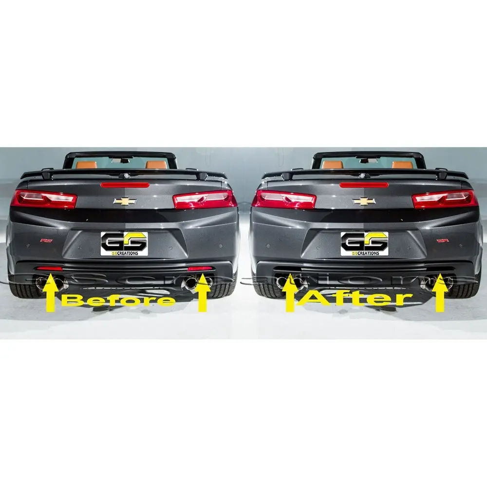 2016+ Camaro Rear Reflector Blackout Lens Cover Kit - Acrylic 1