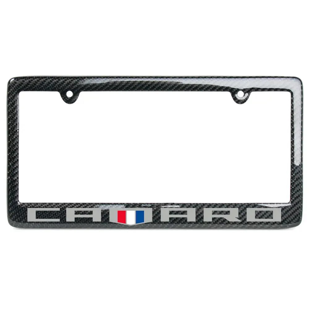 2016-17 Camaro 6Th Gen Carbon Fiber Lience Frame W-Camaro & Badge 1