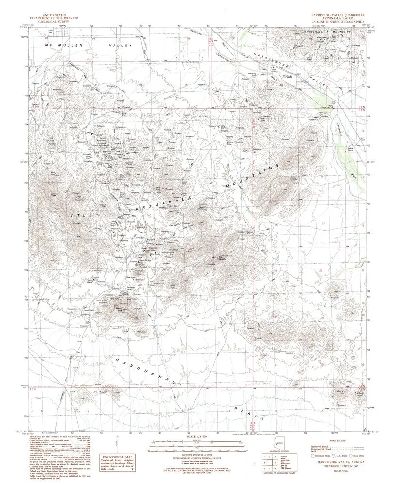 Harrisburg Valley, Arizona 7.5' [Map] United Stated Geological Survey 1