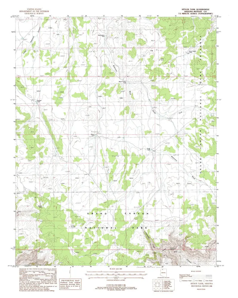 Hitson Tank, Arizona 7.5' [Map] United Stated Geological Survey 1