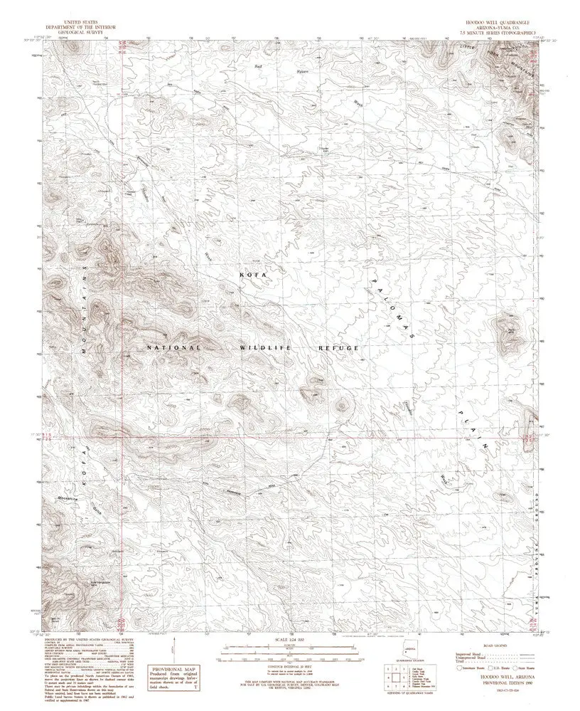 Hoodoo Well, Arizona 7.5' [Map] United Stated Geological Survey 1