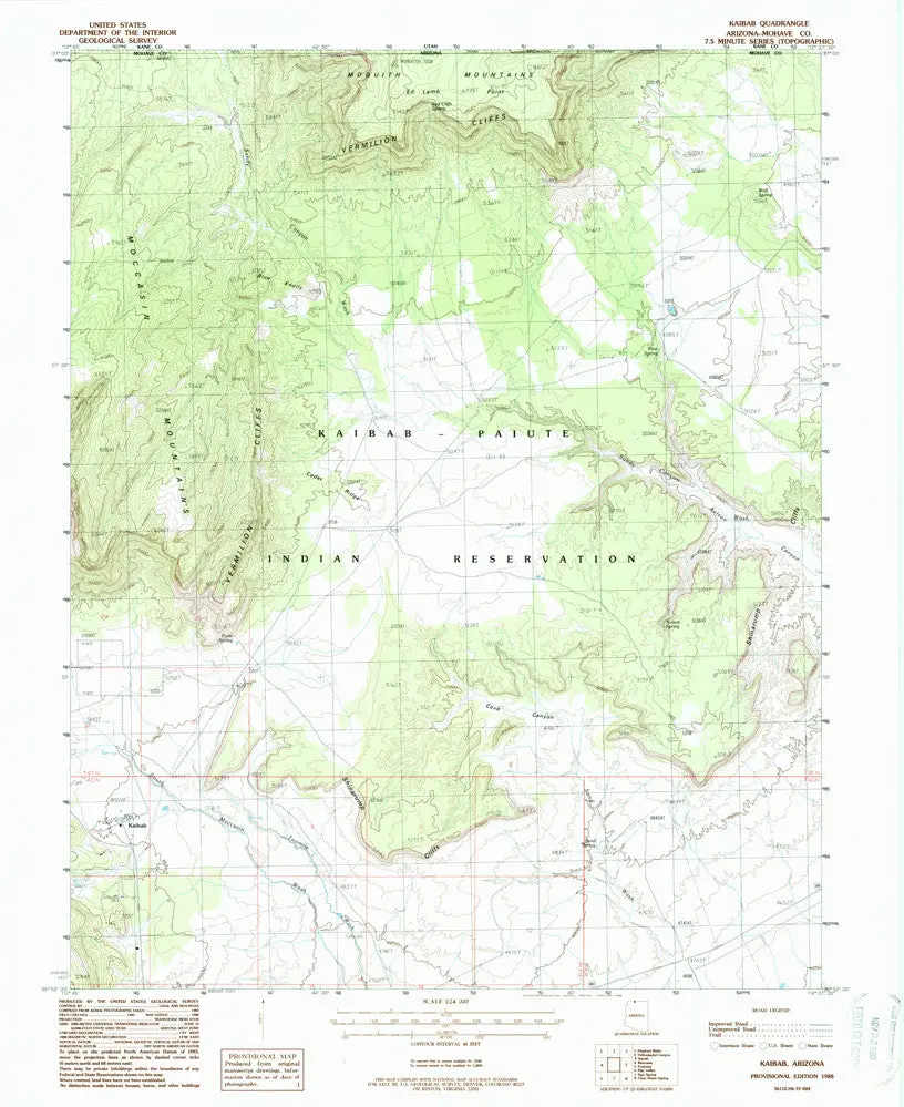 Kaibab, Arizona [Map] United Stated Geological Survey 1