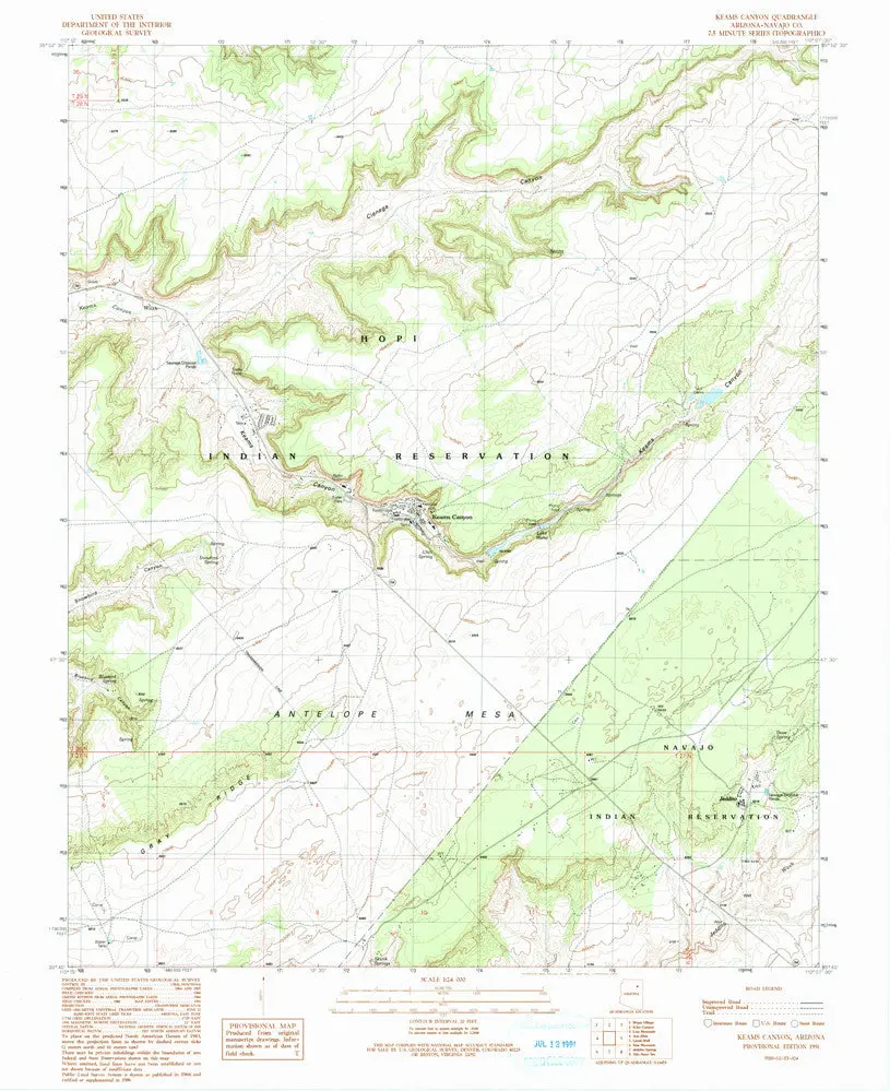 Keams Canyon, Arizona [Map] United Stated Geological Survey 1