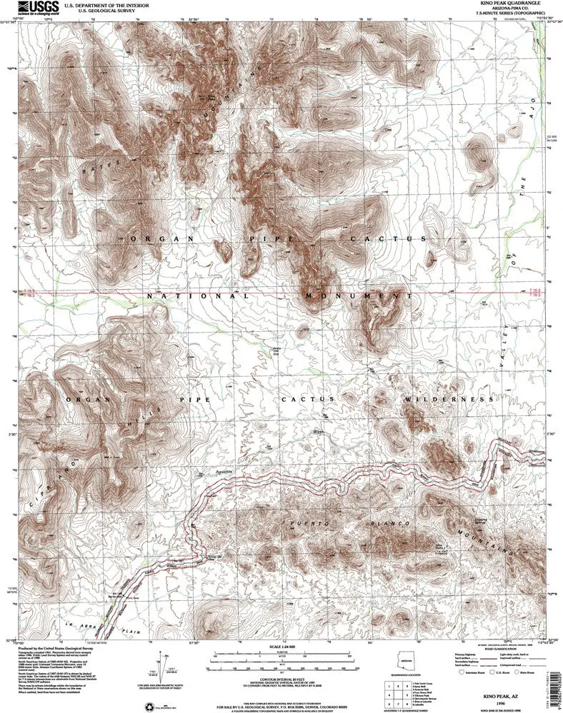 Kino Peak, Arizona [Map] United Stated Geological Survey 1