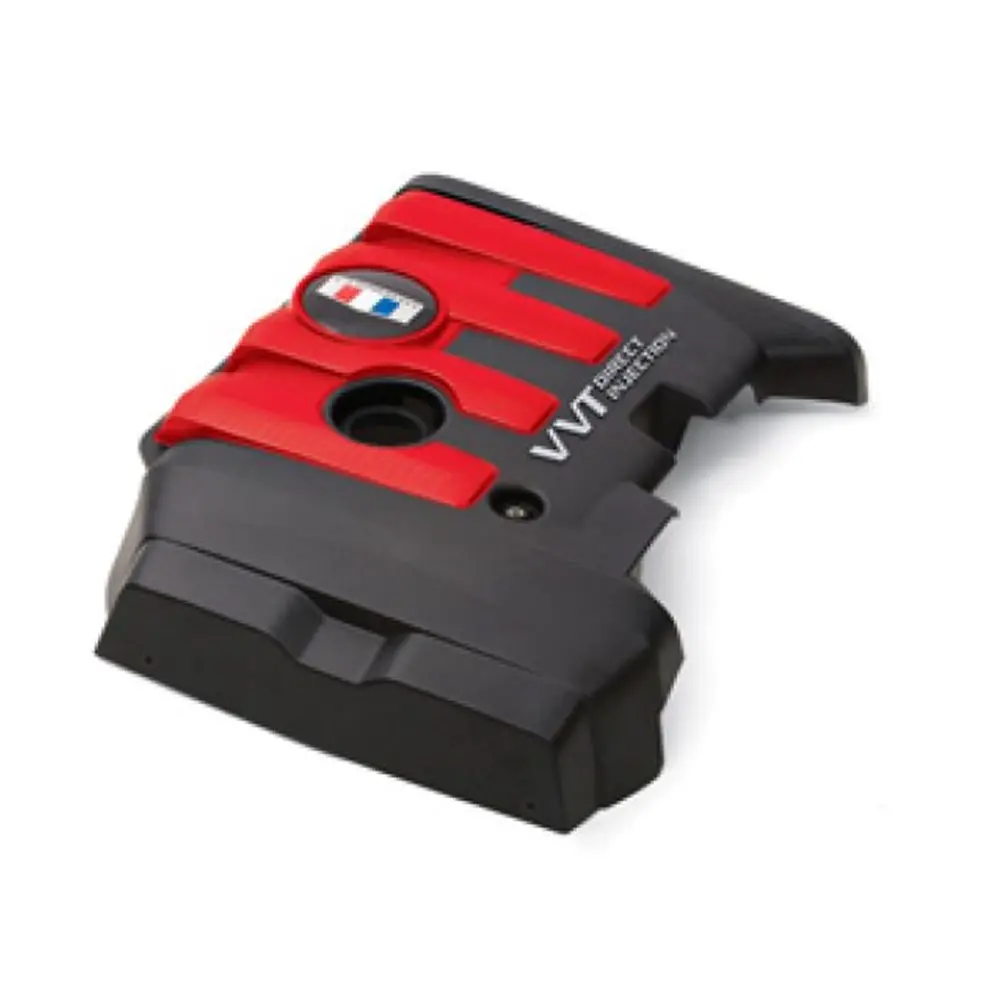 2.0L Engine Cover In Red With Camaro Heritage Logo 1