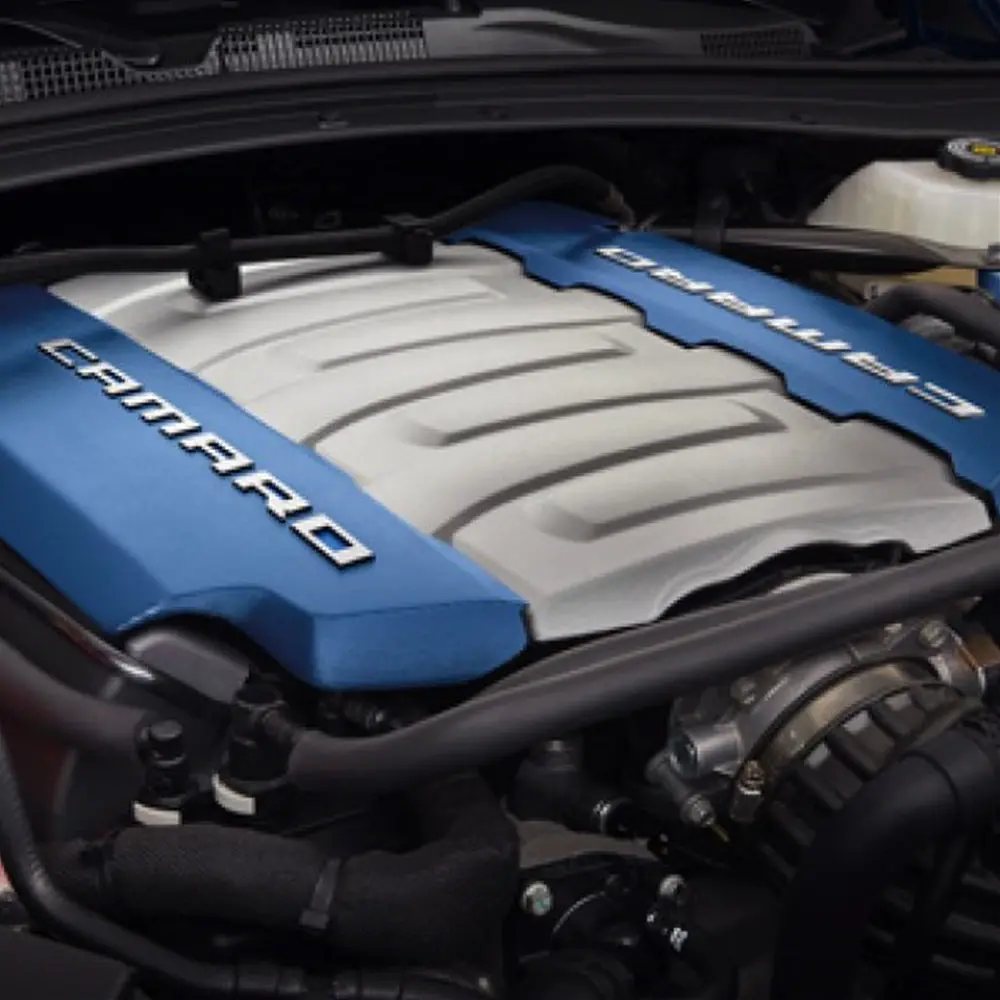 6Th Gen 6.2L  Engine Cover In With Camaro Heritage Logo 1