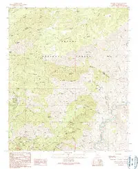 Mitchell Peak, Az 7.5'×7.5' 1989 [Map] United States Geological Survey 1