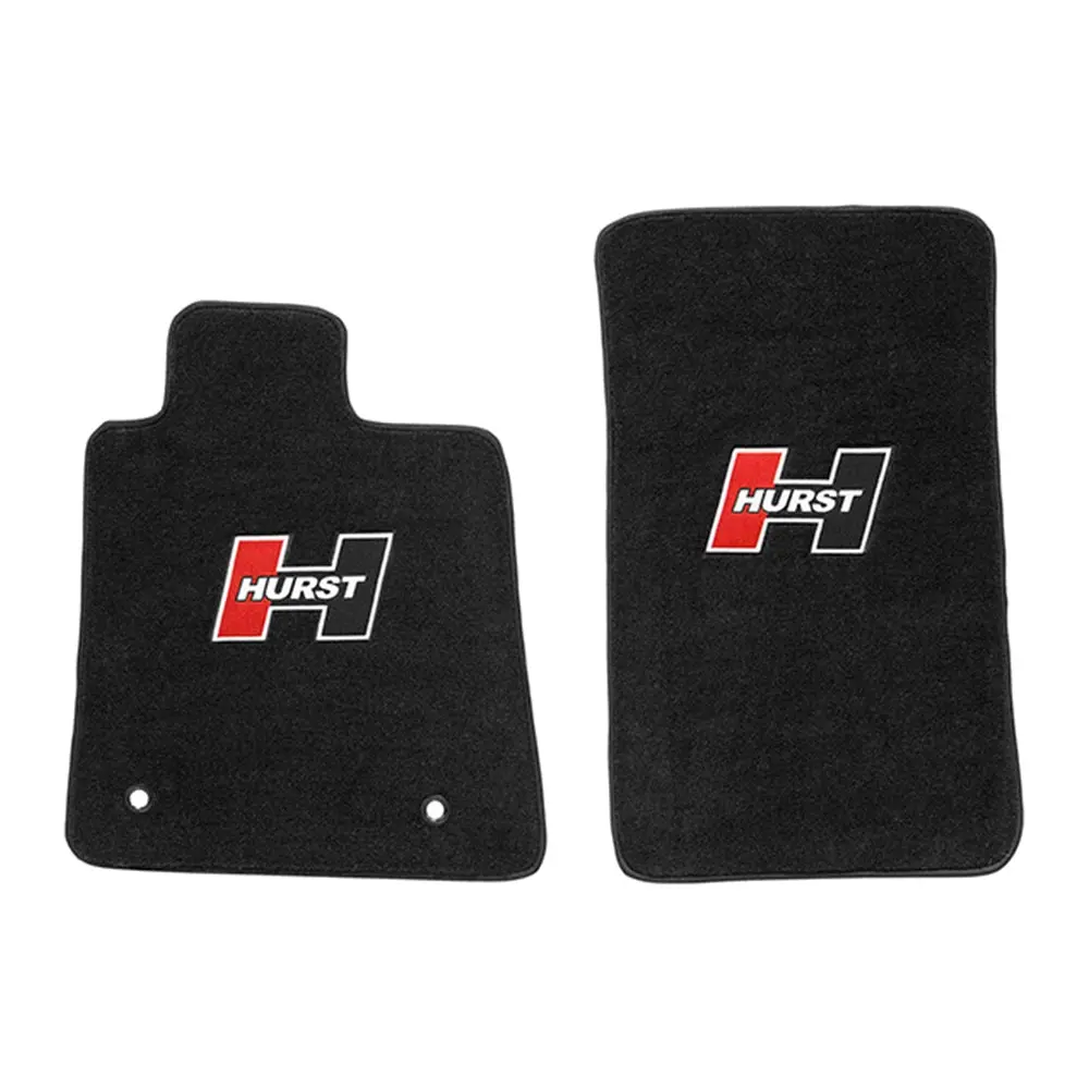 6Th Gen Camaro Hurst Logo Black With Red Floor Mats 1