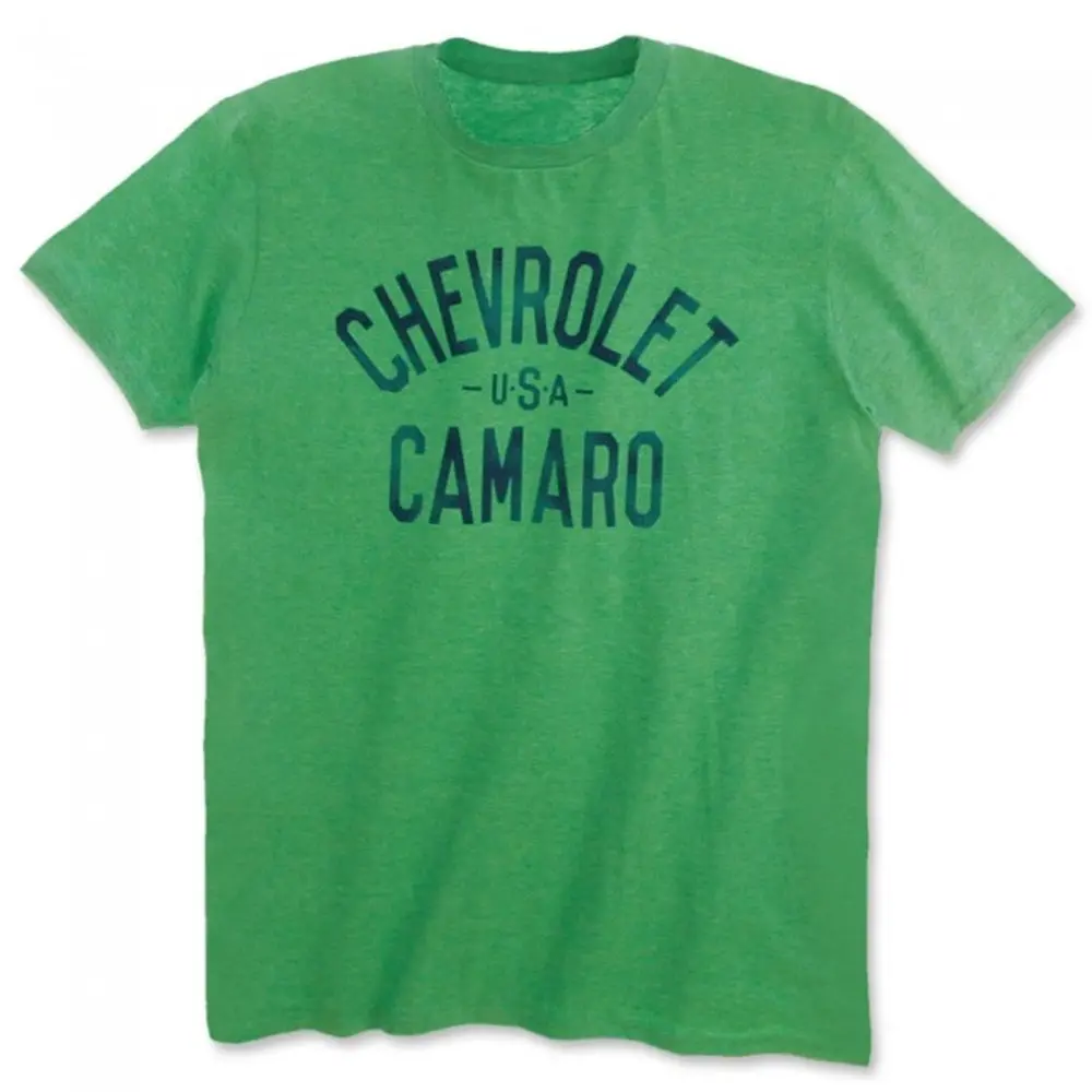 Chevrolet Usa Camaro T-Shirt - Heather Green 1