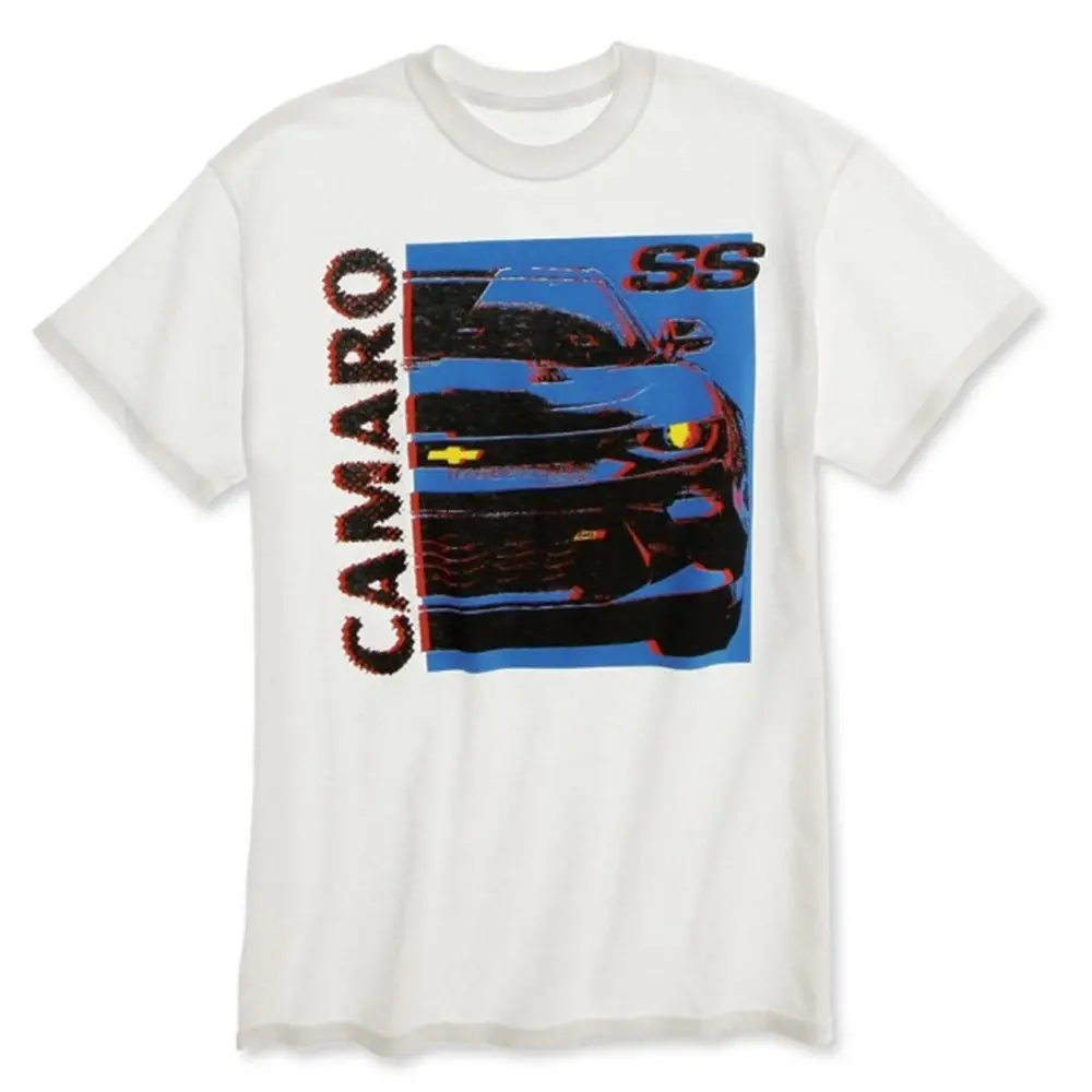 Camaro Pop Art Graphics T-Shirt - White 1