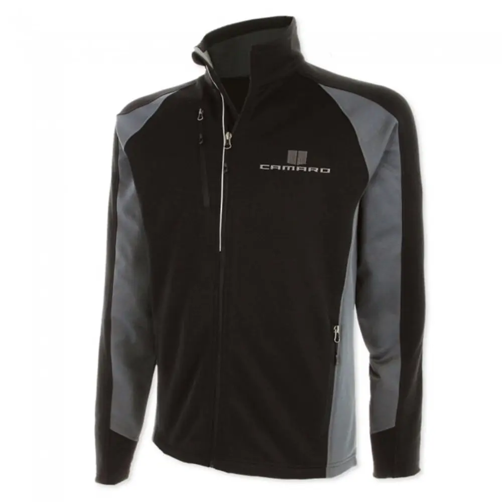 Camaro Full-Zip Performance Jacket - Black-Gray Storm 1