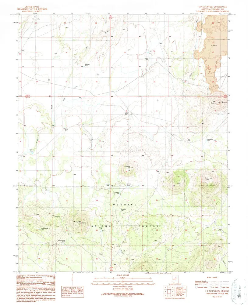 S P Mountain, Arizona [Map] United Stated Geological Survey 1