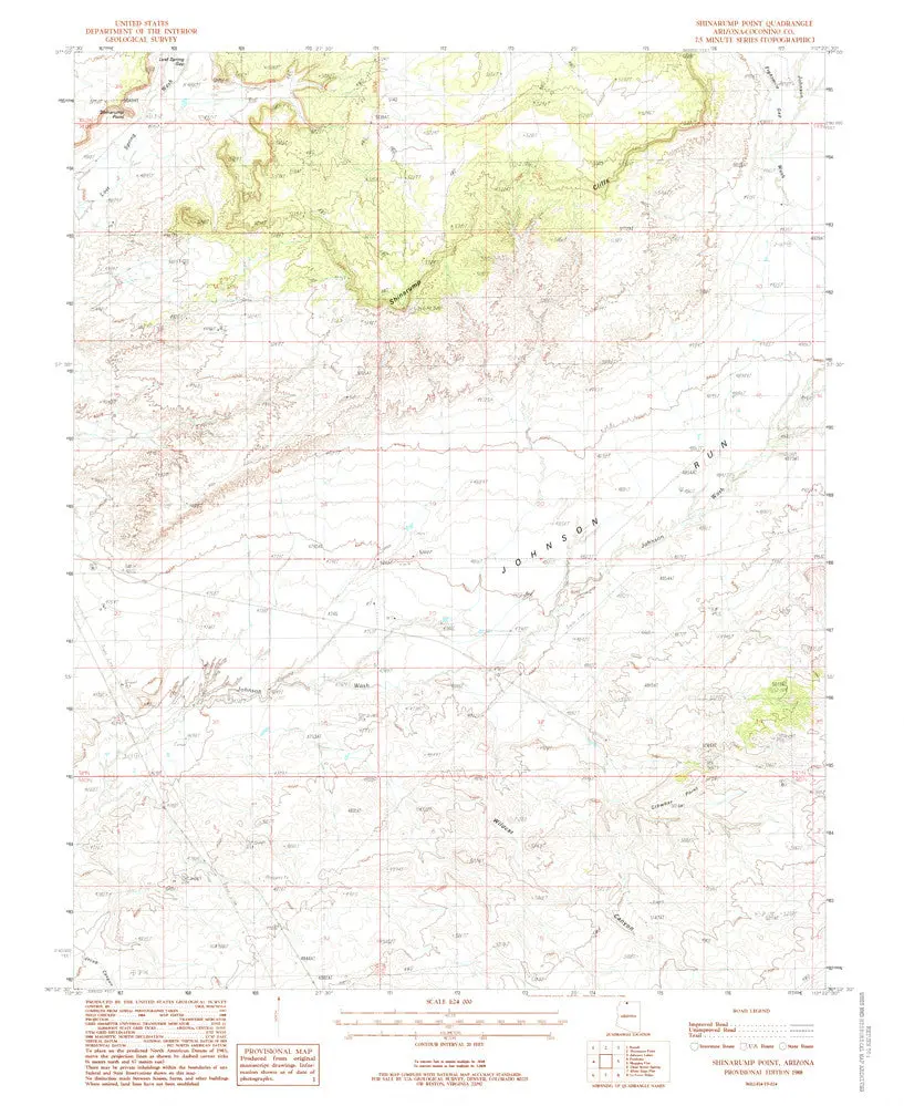 Shinarump Point, Arizona 7.5' [Map] United Stated Geological Survey 1