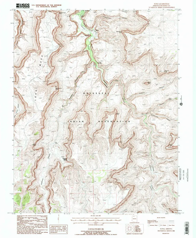 Supai, Az [Map] United States Geological Survey 1