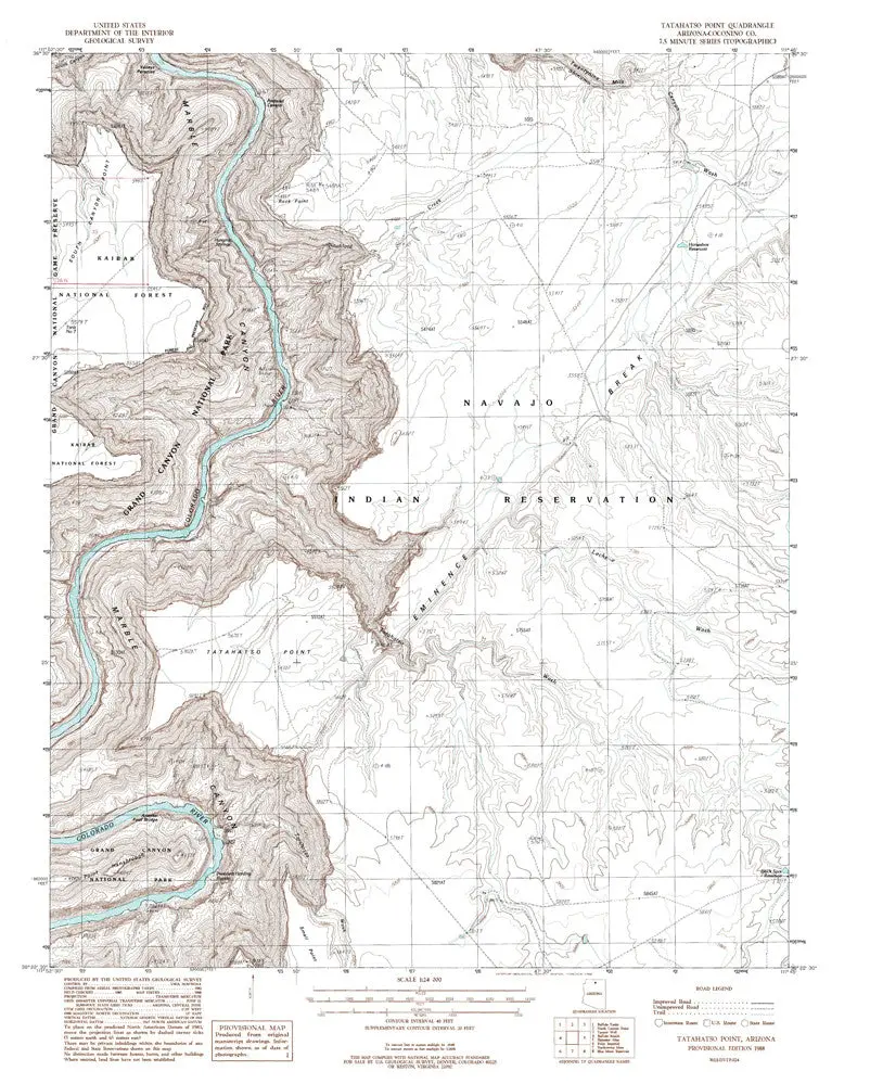 Tatahatso Point, Arizona 7.5' [Map] United Stated Geological Survey 1