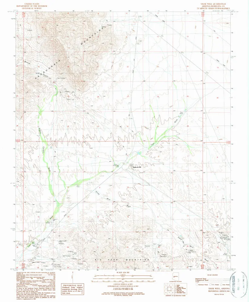 Tiger Well 7.5' [Map] United States Geological Survey 1