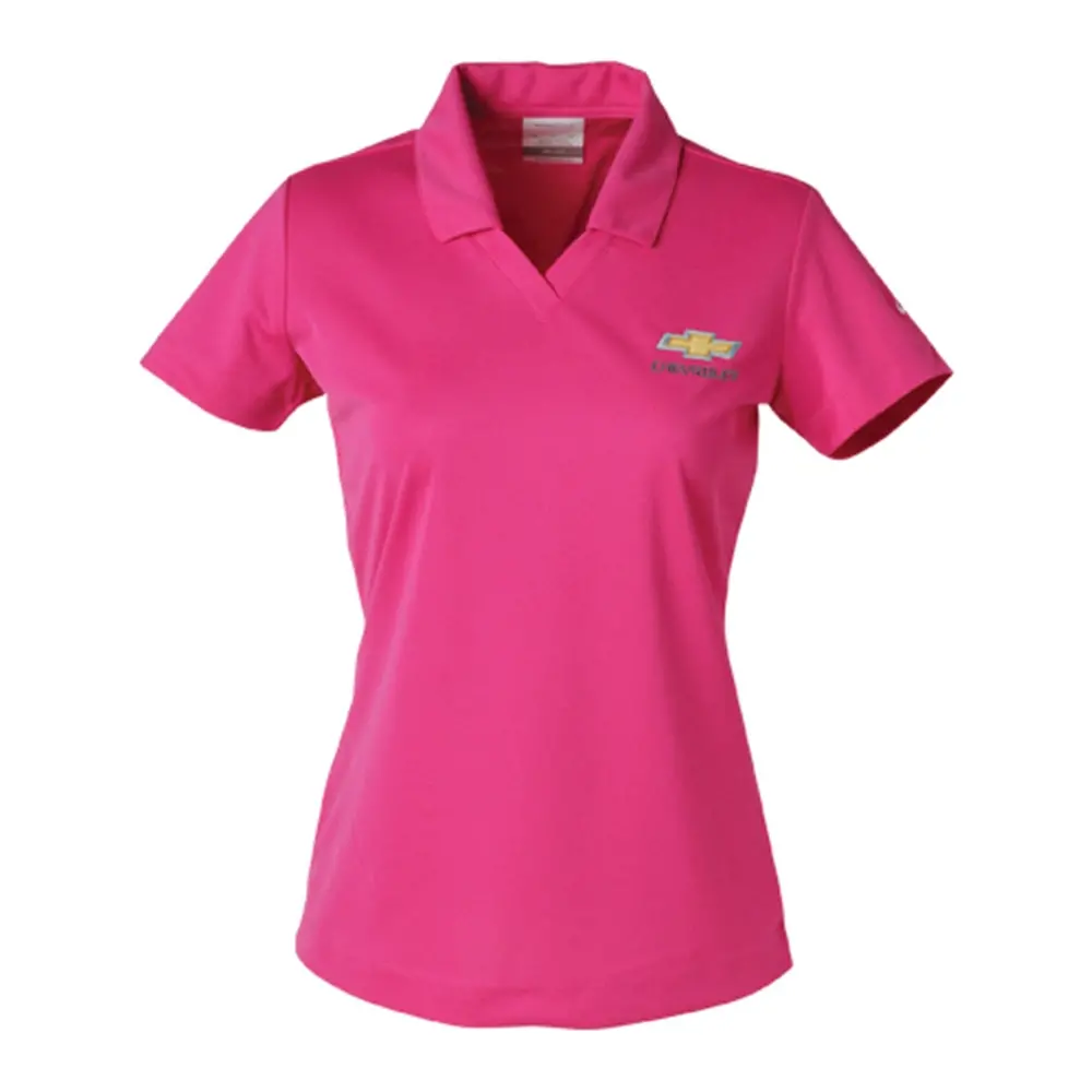Ladies Nike Dri-Fit Micro Pique Polo - Fusion Pink 1