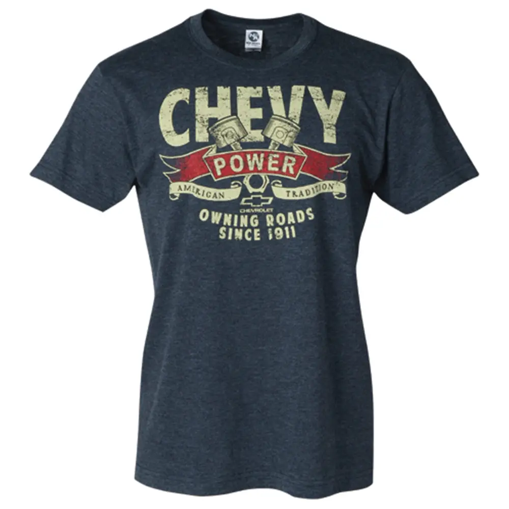 Chevy Powertrain Tee - Heather Midnight. 1