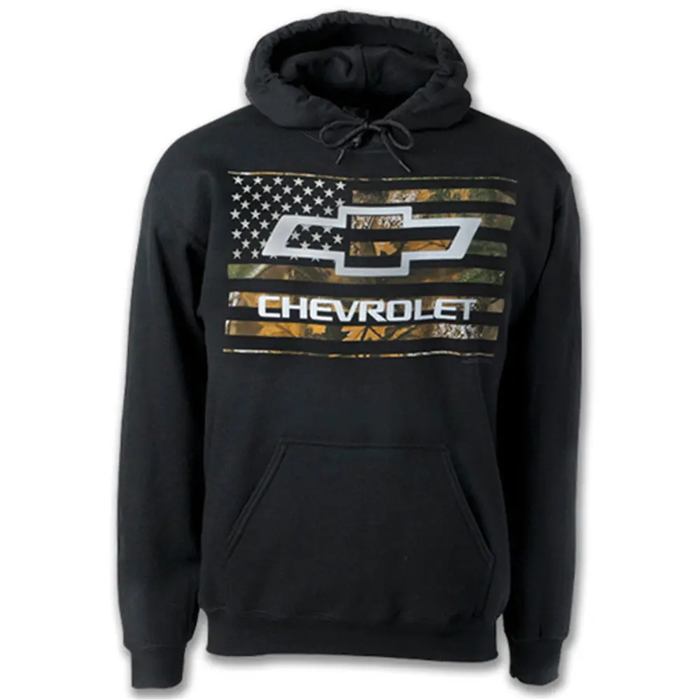 Chevy Bow Tie Camo Hooded Sweat Shirt 1