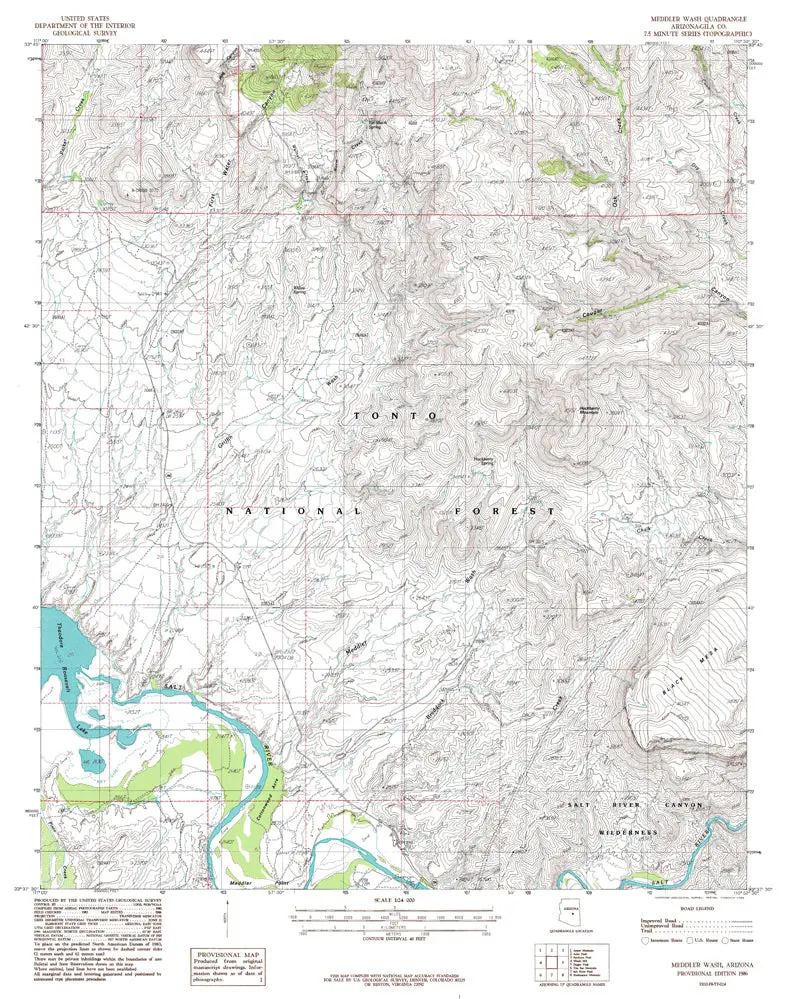 Meddler Wash 7.5' 2004 Map United States Geological Survey 1