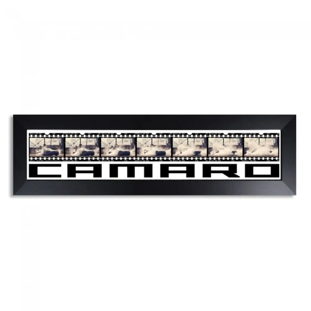 Camaro Burn Out Film Strip Framed Art 1